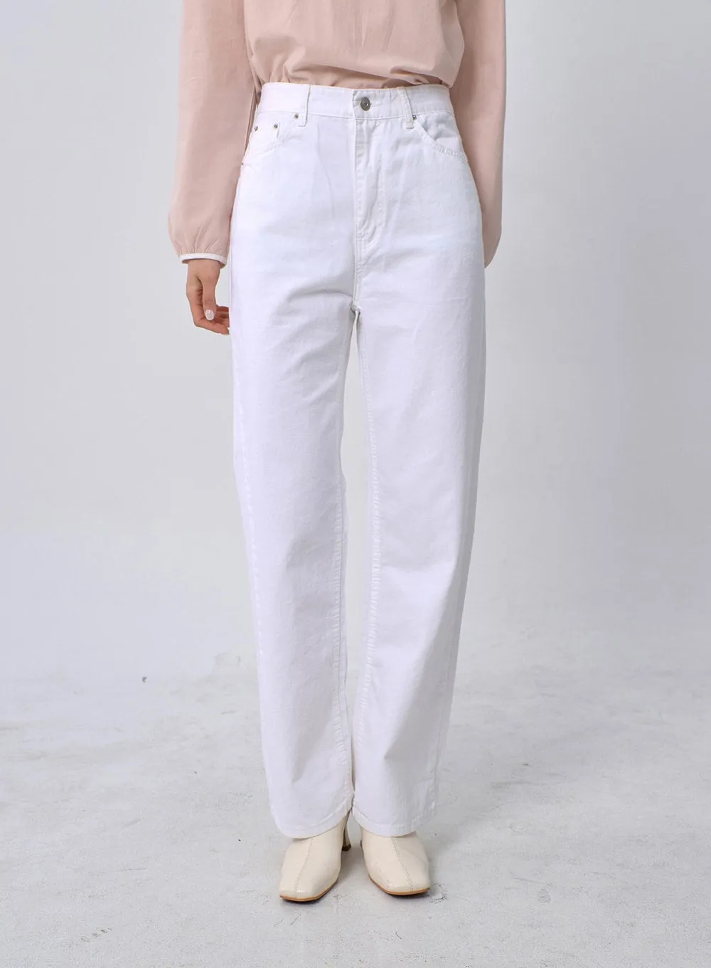 Straight Leg Cotton Pants OM331