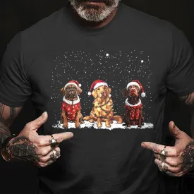 Teesdily | Dog Christmas Shirt, Christmas Dog Santa Sweatshirt Hoodie Mug, Dog Mom Tshirt, Dog Owner Tee, Dog Lover Christmas Gift