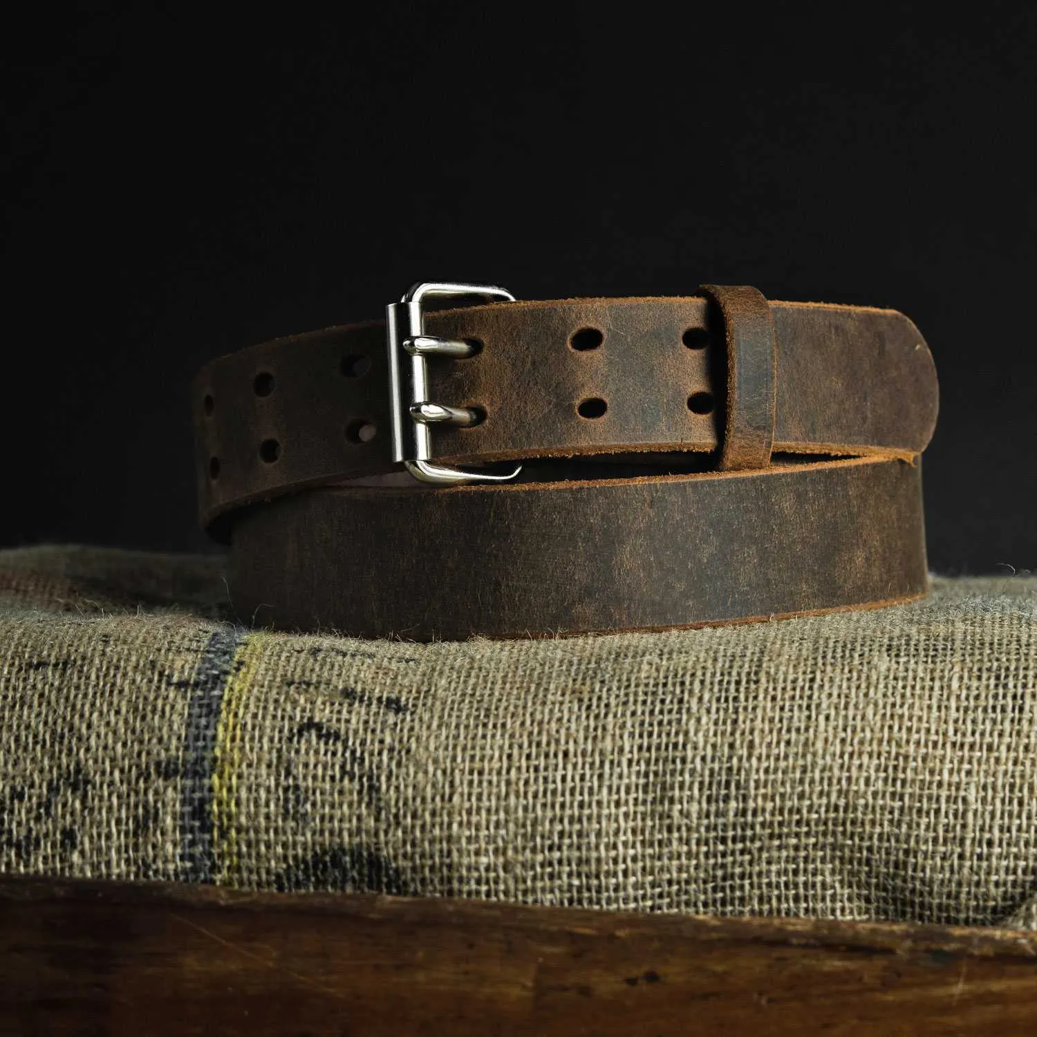 The Legend Double Prong Retro Style Jean Belt - 1.5" Width