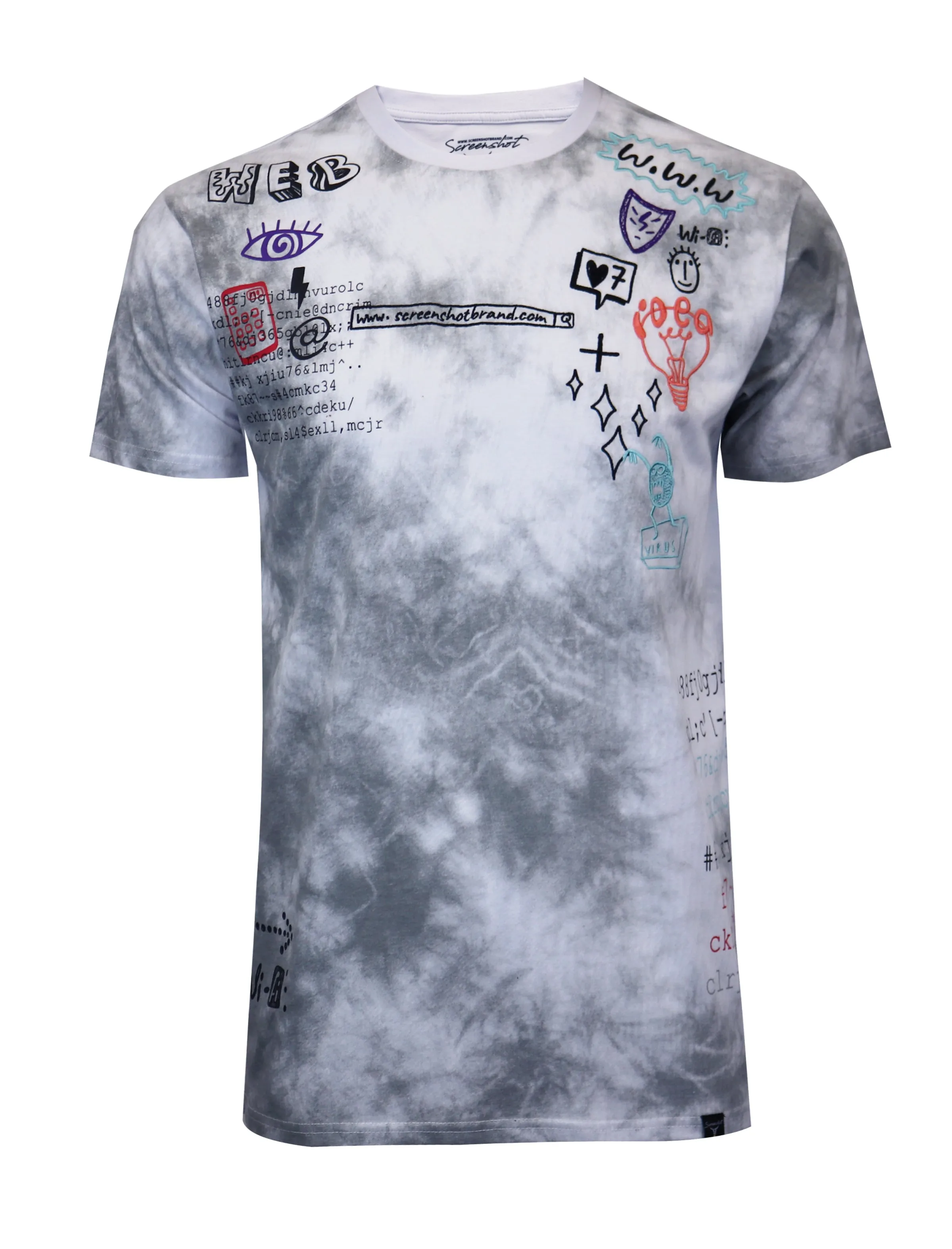 TIE DYE T-SHIRTS-S11052T (GREY)