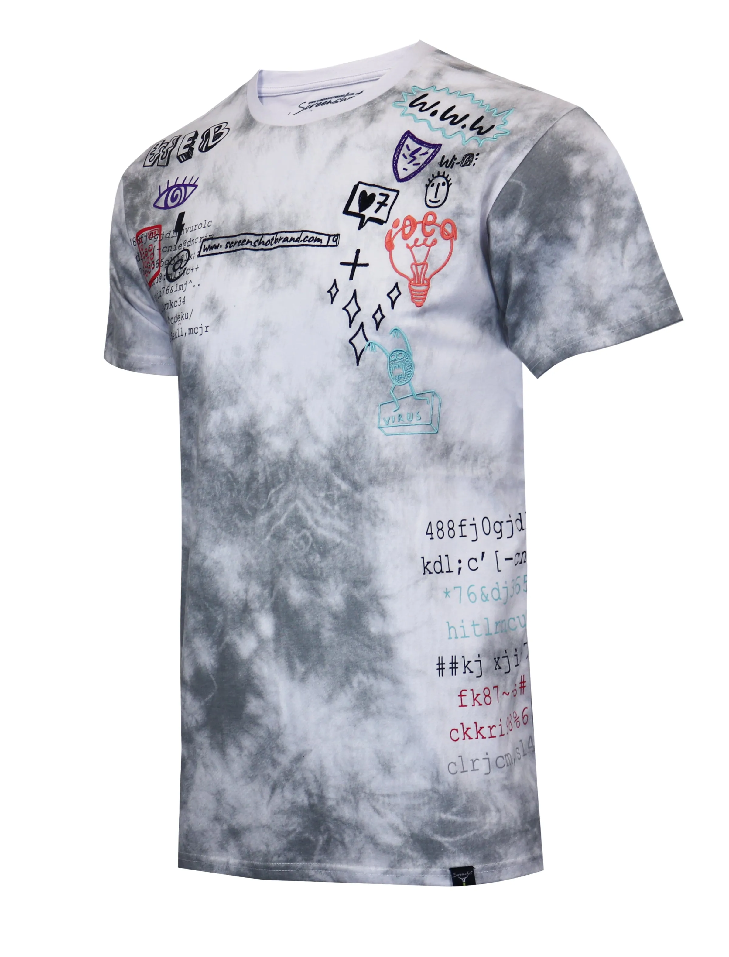 TIE DYE T-SHIRTS-S11052T (GREY)