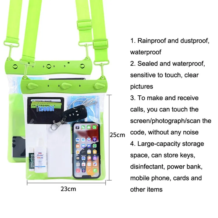 Tteoobl T-019A Sundries Storage Bag Phone Waterproof Shoulder Messenger Bag, Size: One Code(Green)