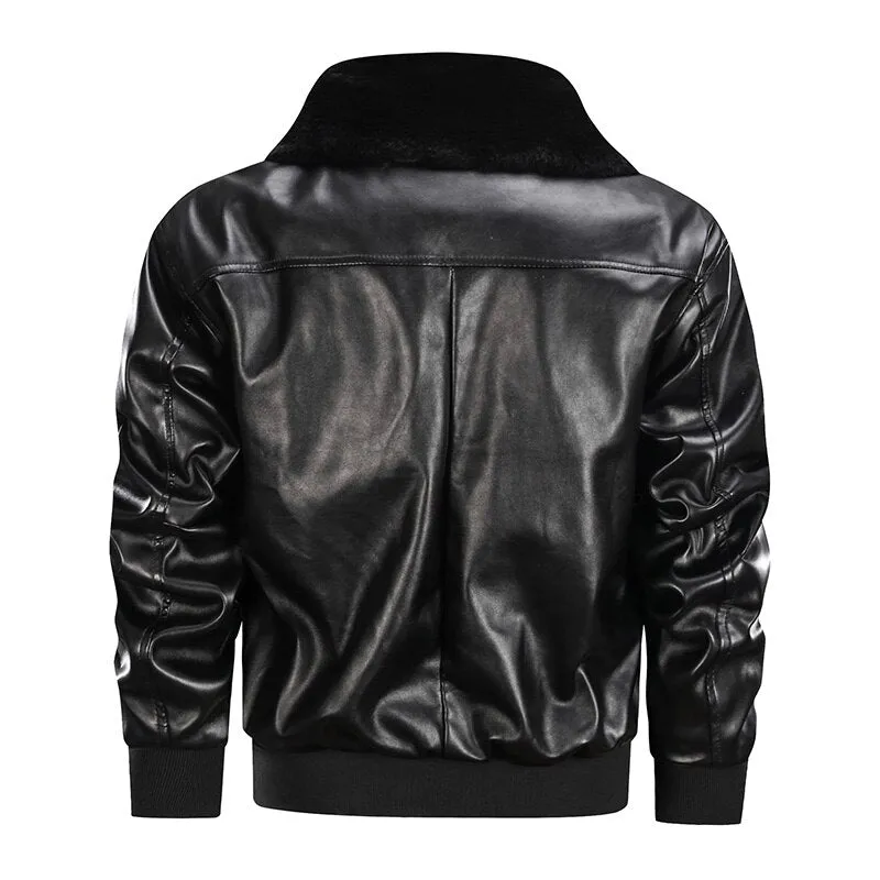 West Louis™ American Soft Air Force Pilot Leather Jacket