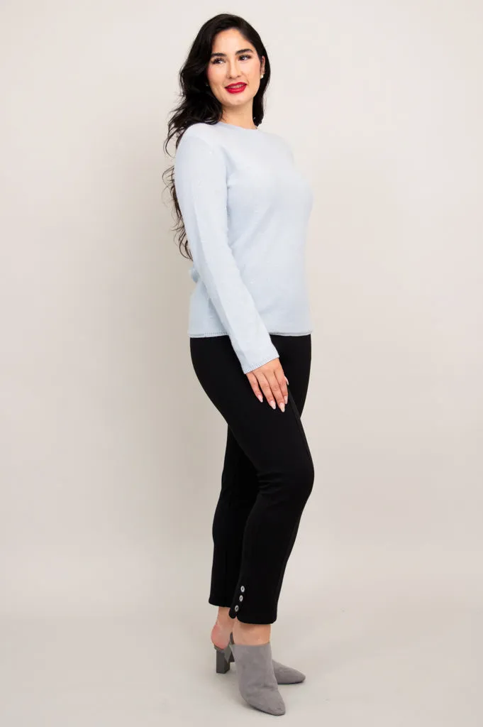 Whitaker Sweater, Blue Sparkle, Cashmere