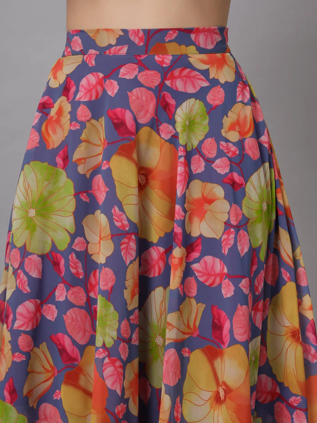 Women Floral Printed Maxi Skirt