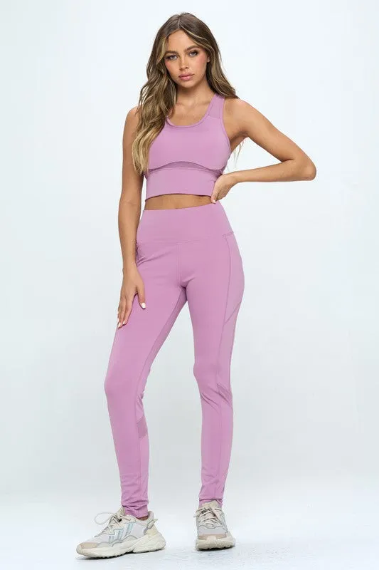 Women's Two Piece Activewear Set Cut Out Detail